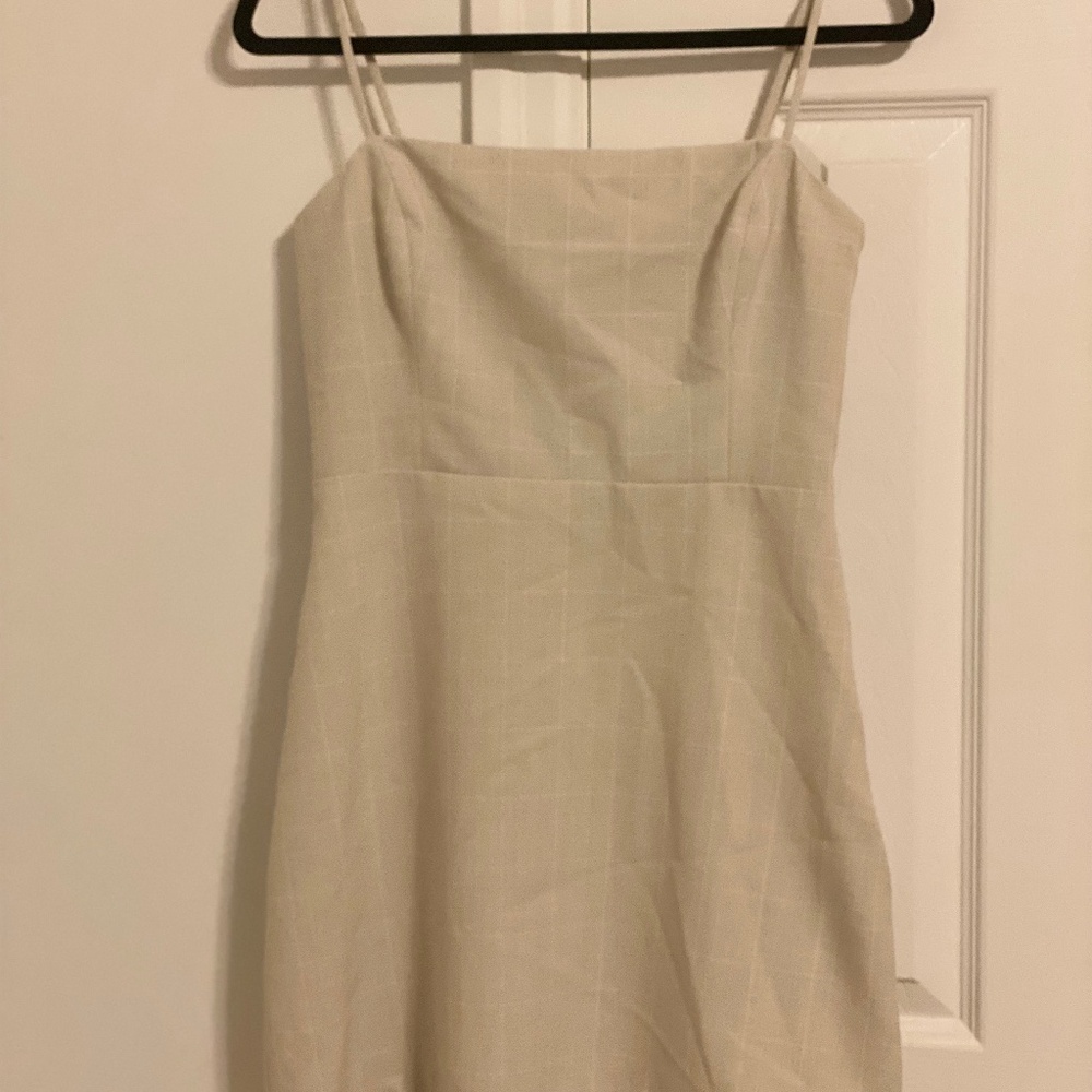 Aritzia Wilfred Mini Checker Dress
